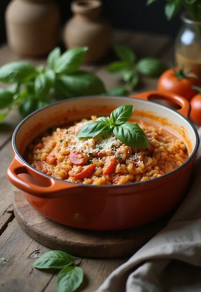 3 One-Pot Meals You Can Make Before Your Kids Finish Homework - 3. Creamy Tomato Basil Risotto