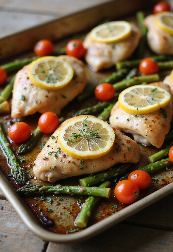 4 Sheet Pan Dinner Recipes That Make Cleanup a Breeze - 1. Lemon Garlic Herb Chicken and Veggies