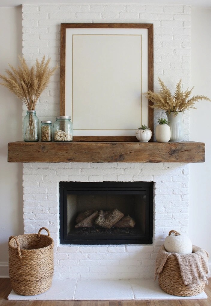 5 Budget-Friendly Fireplace Mantel Makeovers You’ll Love - 1. Rustic Reclaimed Wood