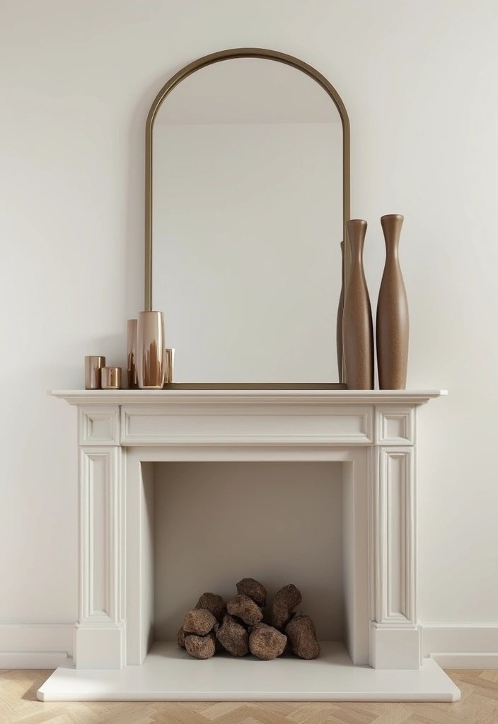 5 Budget-Friendly Fireplace Mantel Makeovers You’ll Love - 3. Chic Minimalism