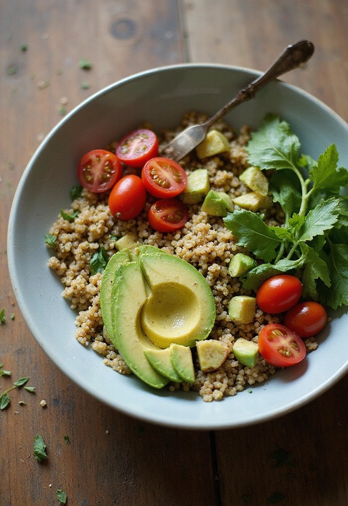 5-Minute Dinner Bowls That Look Gourmet (No Cooking Skills Needed!) - 1. Quinoa and Avocado Bliss Bowl