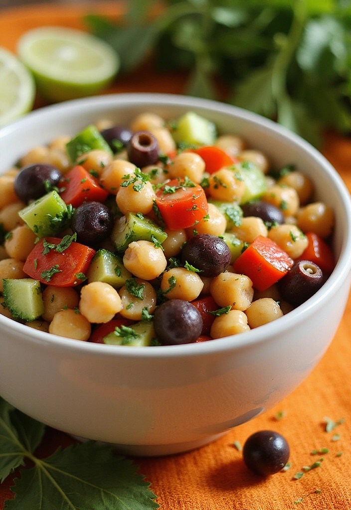 5-Minute Dinner Bowls That Look Gourmet (No Cooking Skills Needed!) - 2. Mediterranean Chickpea Salad Bowl