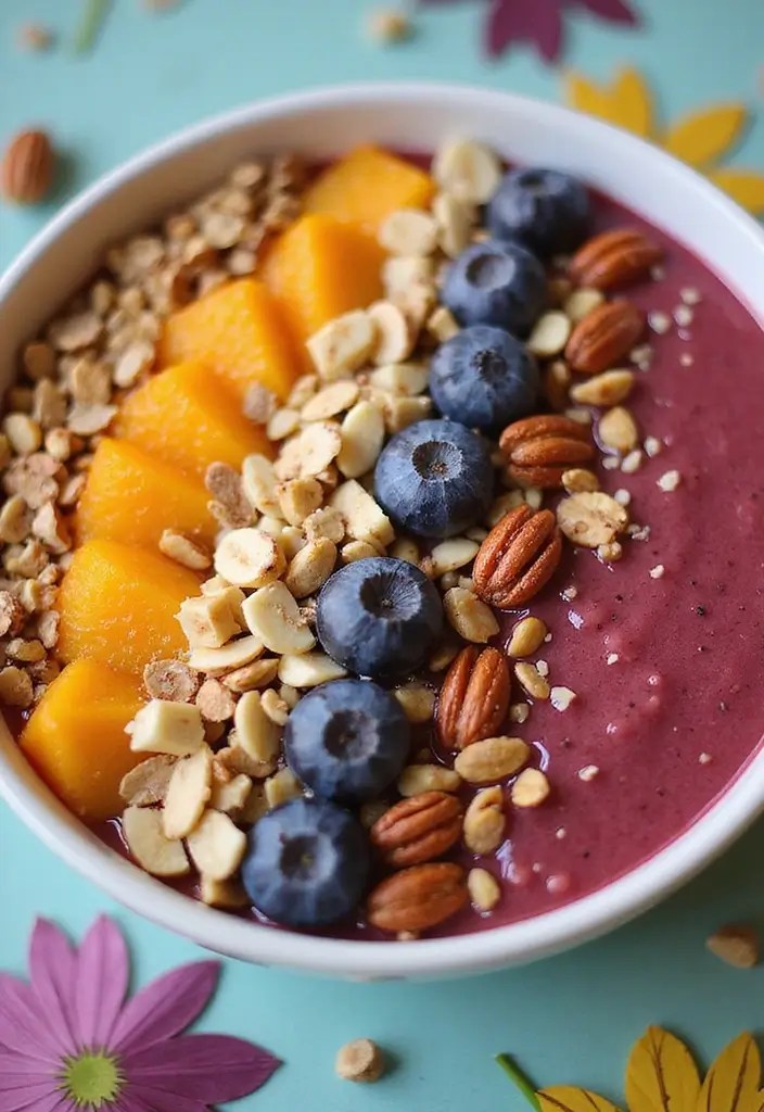 5 Quick and Healthy Breakfast Ideas for New Moms (Start Your Day Right!) - 4. Smoothie Bowl with Nuts and Seeds