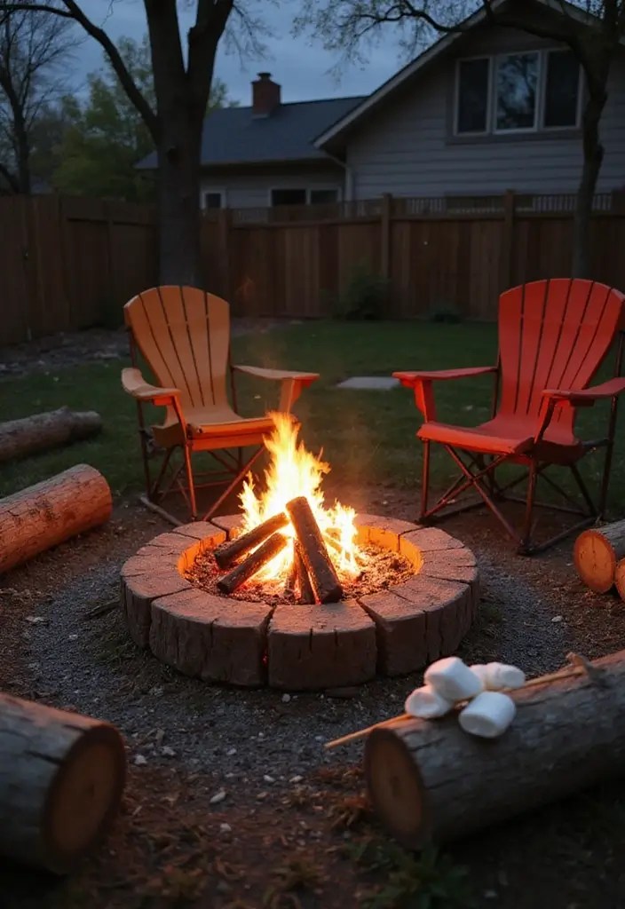 Cozy Camping Corner: Build a Mini Backyard Camp Setup for Fun Family Nights - 2. Create a Fire Pit Area