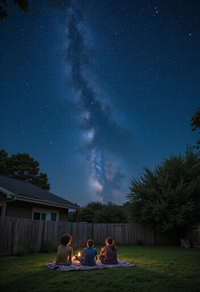 Cozy Camping Corner: Build a Mini Backyard Camp Setup for Fun Family Nights - 8. Create a Stargazing Spot