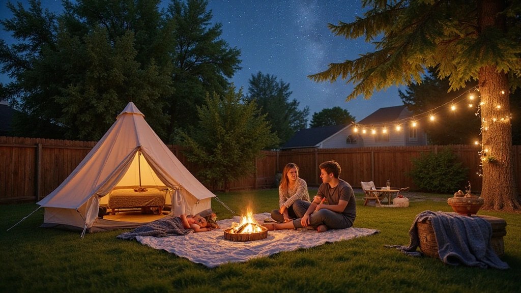 Cozy Camping Corner: Build a Mini Backyard Camp Setup for Fun Family Nights