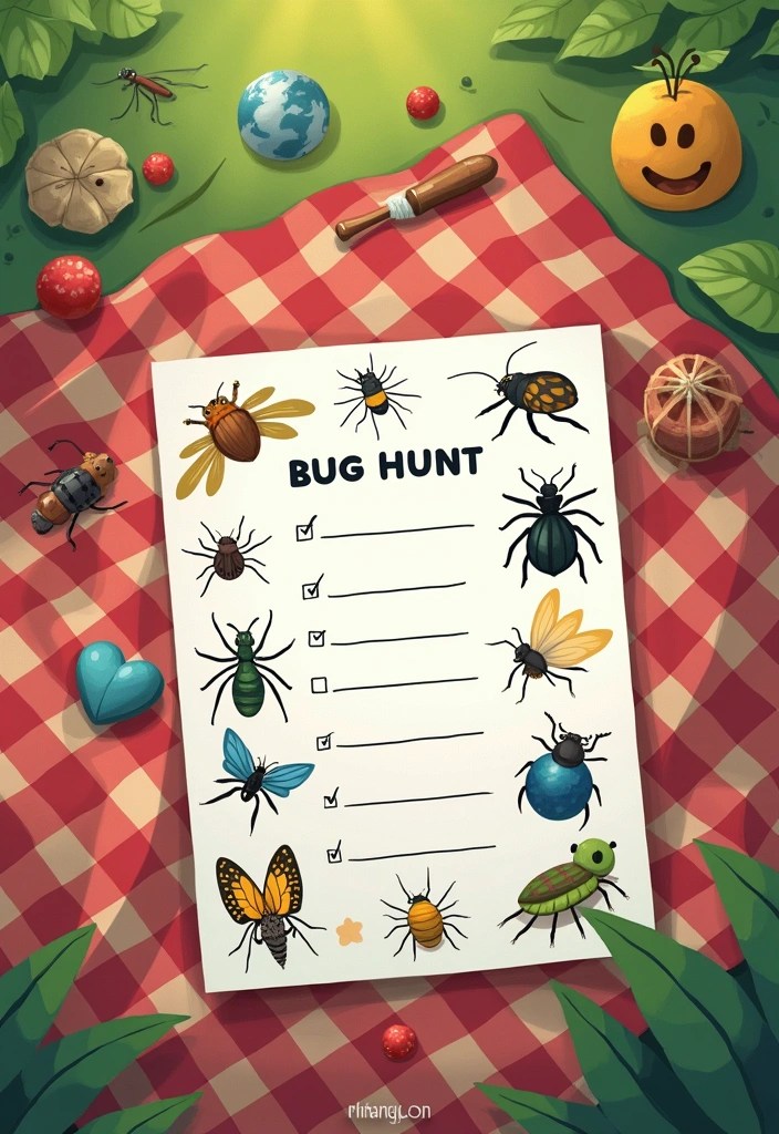 DIY Backyard ‘Bug Hunt’ Kits with Magnifying Jars: The Perfect Outdoor Adventure! - 2. Create a Bug Hunt Checklist
