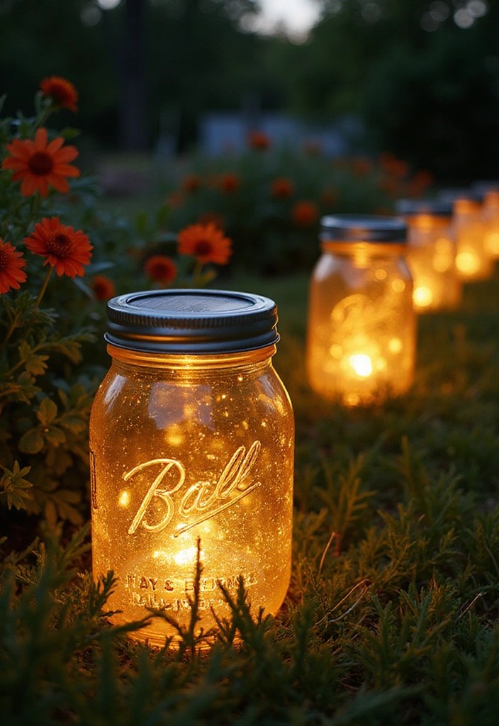 DIY Mason Jar Lanterns for Outdoor Patios: Brighten Your Evenings with These 10 Creative Ideas! - 4. Mason Jar Solar Lanterns