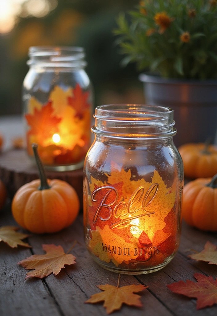DIY Mason Jar Lanterns for Outdoor Patios: Brighten Your Evenings with These 10 Creative Ideas! - 9. Seasonal Themed Lanterns