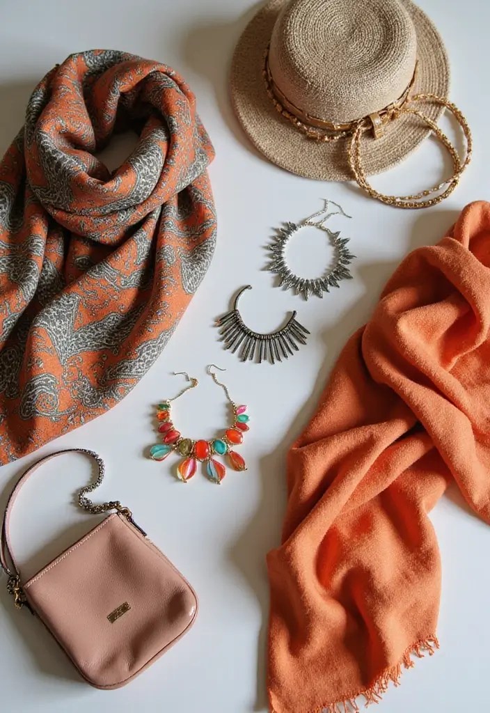 Minimalist Wardrobe for Moms: 7 Looks from 5 Pieces (Outfit Cheat Sheet!) - 6. Transformative Accessories