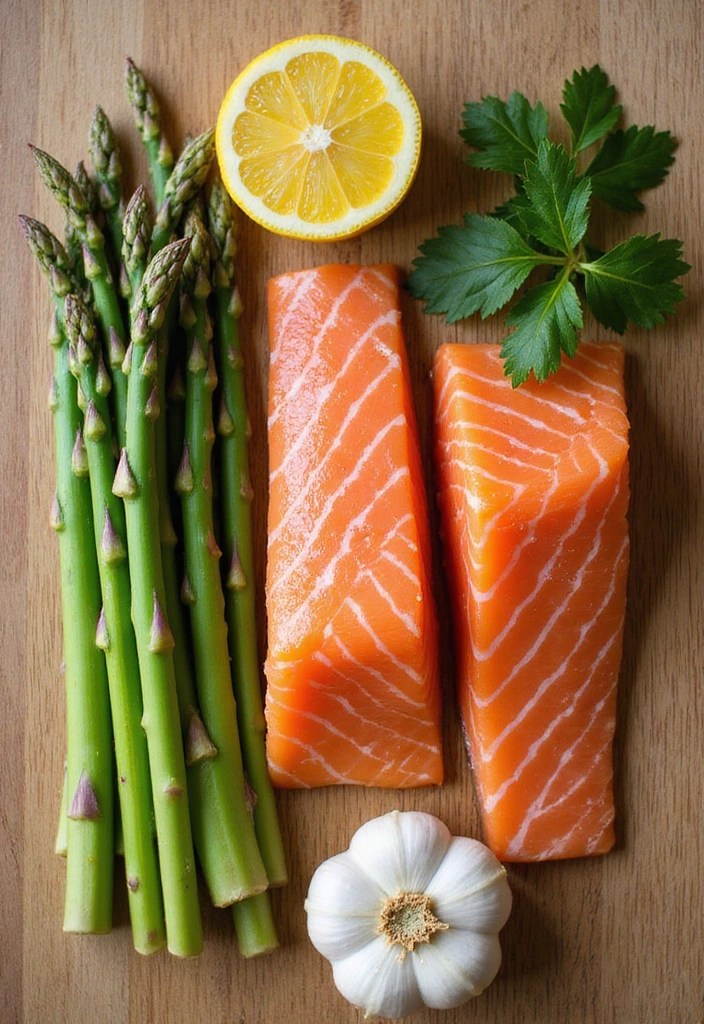 One-Pan Lemon-Butter Salmon and Asparagus: The Ultimate Dinner Recipe! - Ingredient List for Success