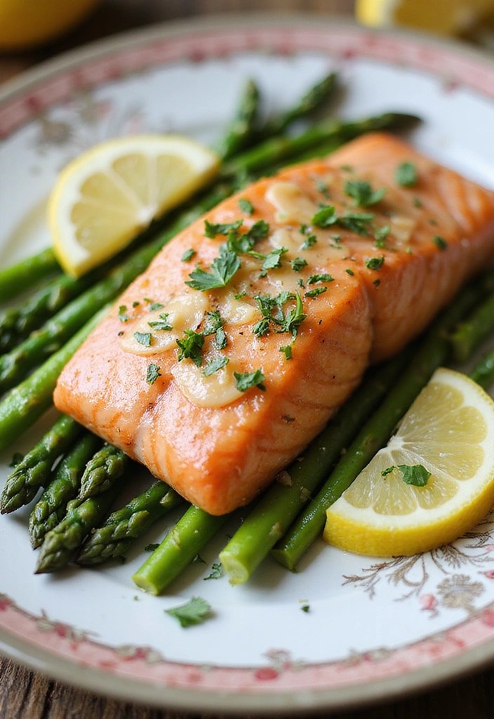 One-Pan Lemon-Butter Salmon and Asparagus: The Ultimate Dinner Recipe! - Savory Recipe Overview