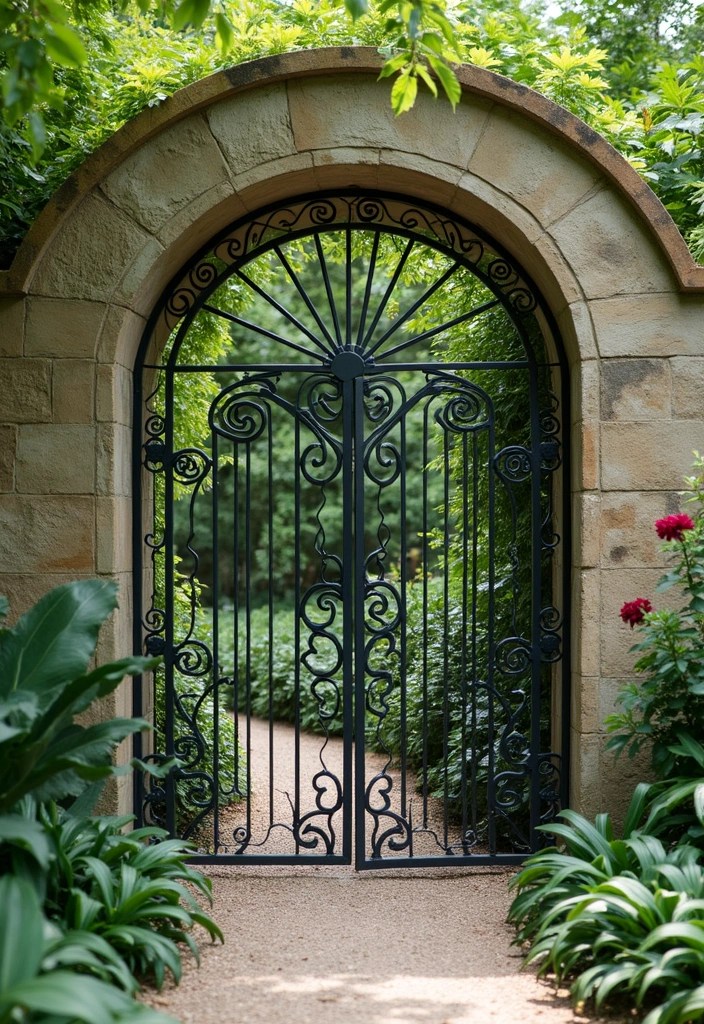 14 Artistic Gate Designs That Add Iron Elegance to Your Garden (Look at #5!) - 13. Sustainable Iron Gates