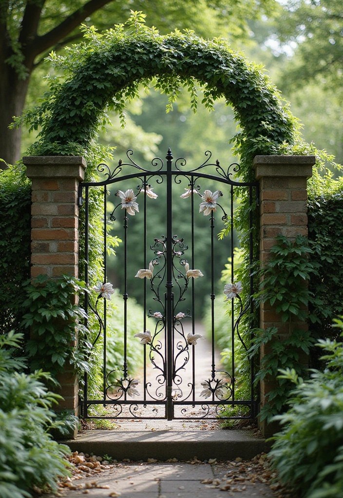 14 Artistic Gate Designs That Add Iron Elegance to Your Garden (Look at #5!) - 3. Nature-Inspired Designs