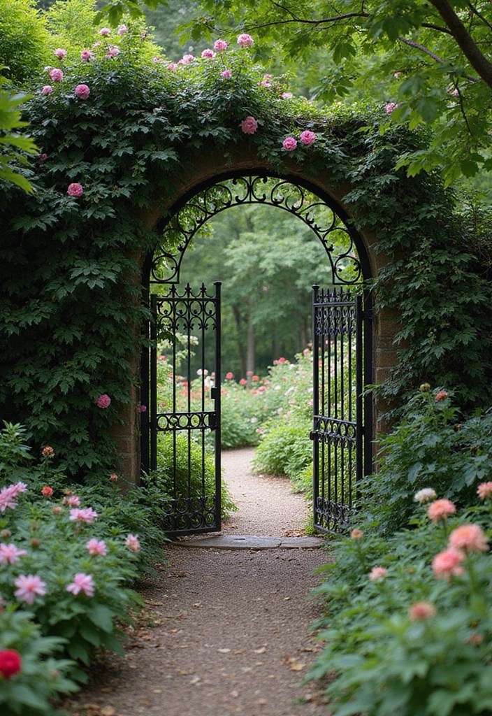 14 Artistic Gate Designs That Add Iron Elegance to Your Garden (Look at #5!) - 7. Gateways to Secret Gardens