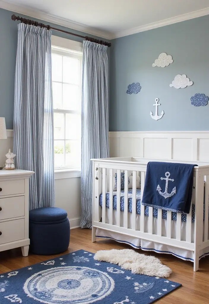 15 Adorable Nautical Nursery Themes for Your Little Captain (Wait Until You See #9!) - 1. Sailor's Dreamland
