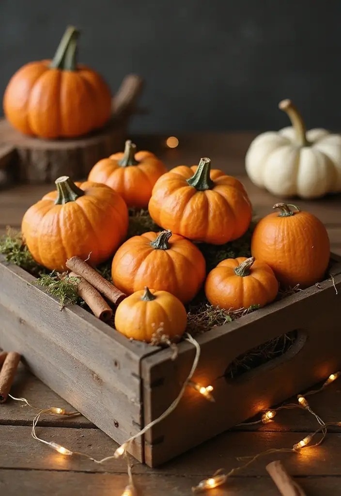15 Hauntingly Beautiful Halloween Centerpieces That Will Wow Your Guests! - 5. Pumpkin Spice Centerpiece