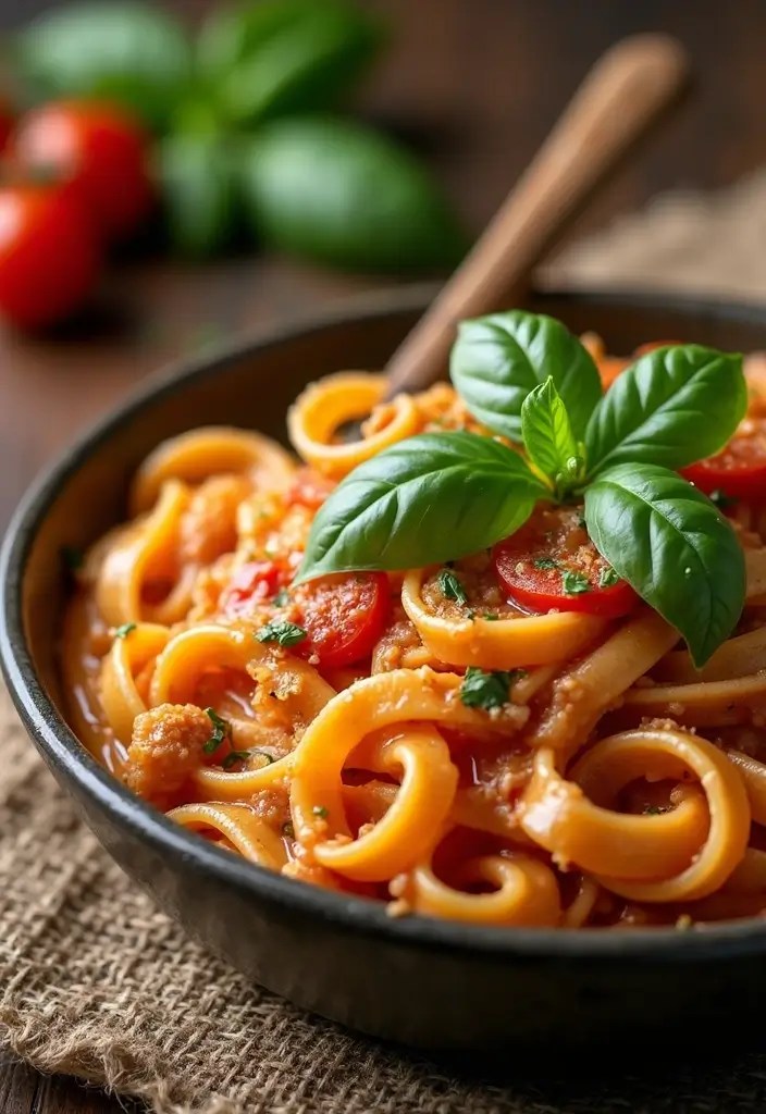 5-Ingredient Dinners Ready in 15 Minutes — Busy-Mom Meal Magic - 2. Creamy Tomato Basil Pasta