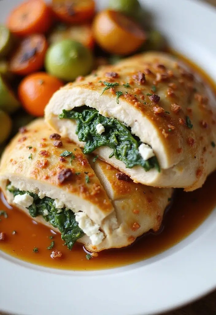 5-Ingredient Dinners Ready in 15 Minutes — Busy-Mom Meal Magic - 3. Spinach and Feta Stuffed Chicken