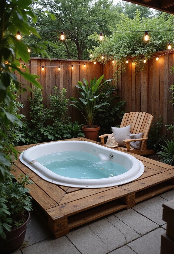 7 DIY Tiny Pool Ideas That Showcase Your Creativity and Style! - 1. The Wooden Pallet Pool