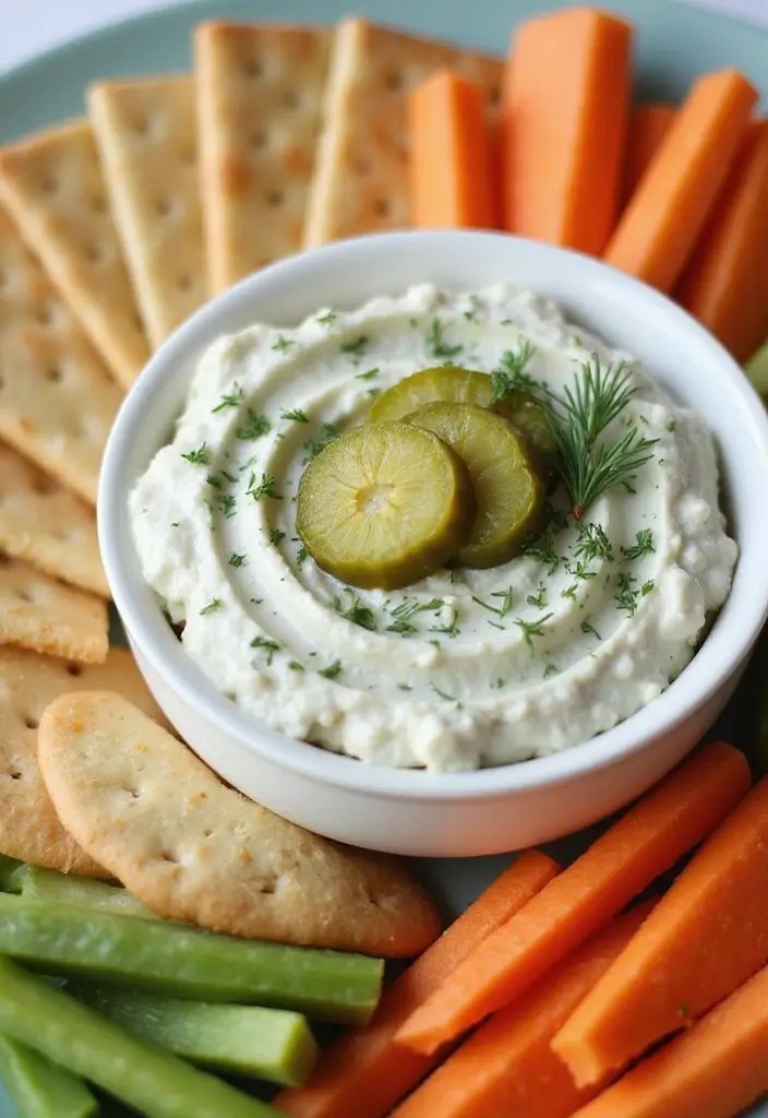 A Healthy Twist: 8 Crunchy Fried Pickle Dip Recipes You’ll Want to Dive Into! - 7. Creamy Dill Pickle Dip