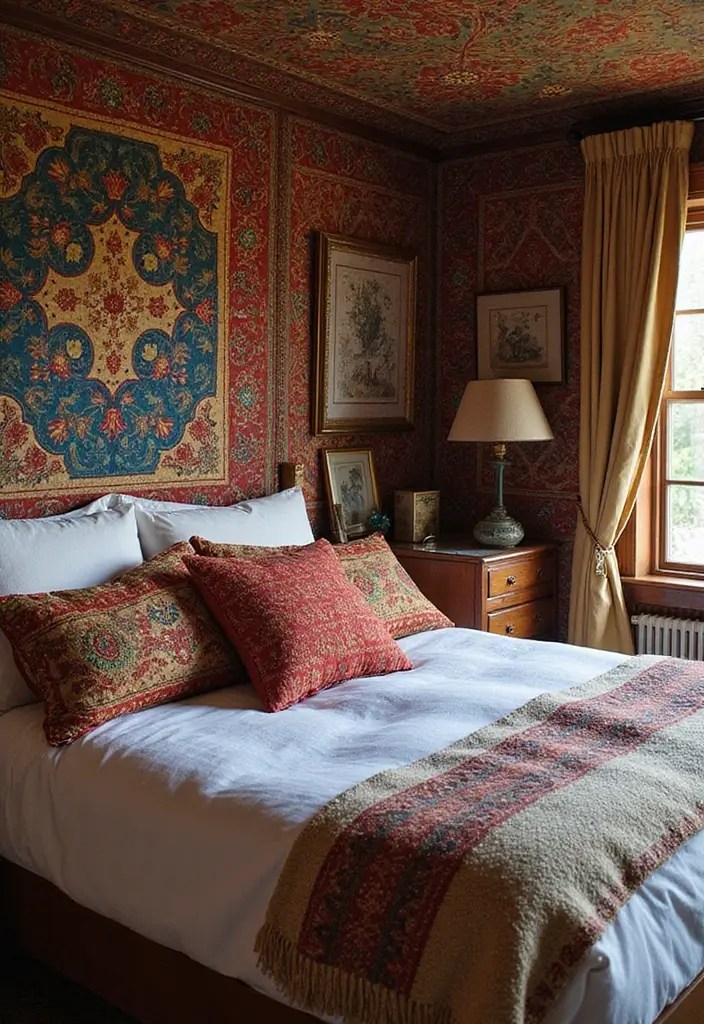 Castlecore Fantasy Bedrooms That Wow: Royal Magic Meets Modern Play - 4. Tapestries and Textiles for a Cozy Touch