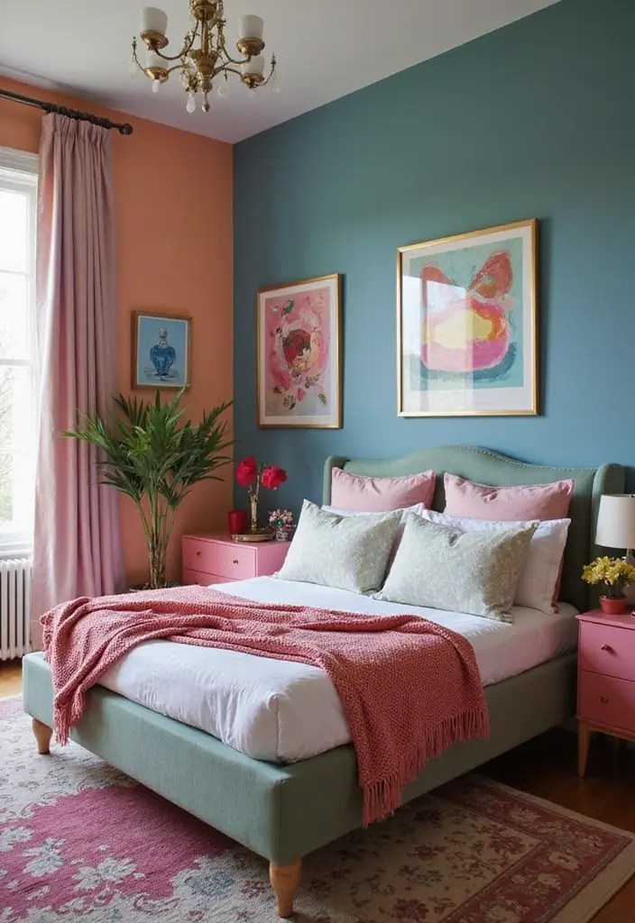 Castlecore Fantasy Bedrooms That Wow: Royal Magic Meets Modern Play - 9. Playful Color Palettes for a Unique Vibe