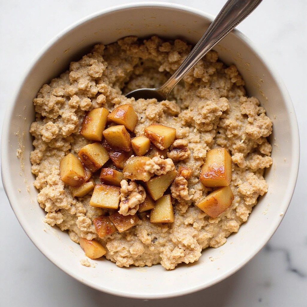 Cinnamon Infused Caramelized Apple & Walnut Overnight Oats: A Nutritious Start to Your Day - Step 5: Incorporate Walnuts