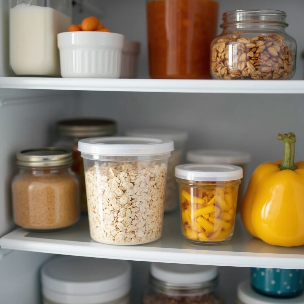 Cinnamon Infused Caramelized Apple & Walnut Overnight Oats: A Nutritious Start to Your Day - Step 8: Refrigerate Overnight