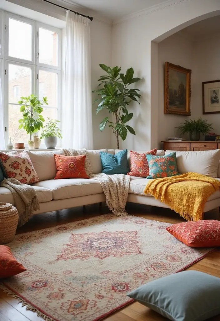 Dark Room Makeover: 9 Brilliant Tricks to Add Light Without Knocking Down Walls - 5. Integrate Bright Textiles