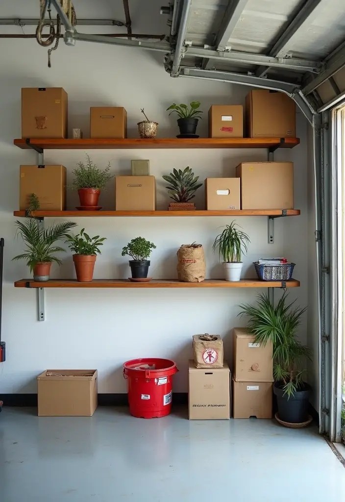 From Chaos to Chic: 10 Genius Garage Storage Ideas That Actually Work - 5. Wall-Mounted Shelves