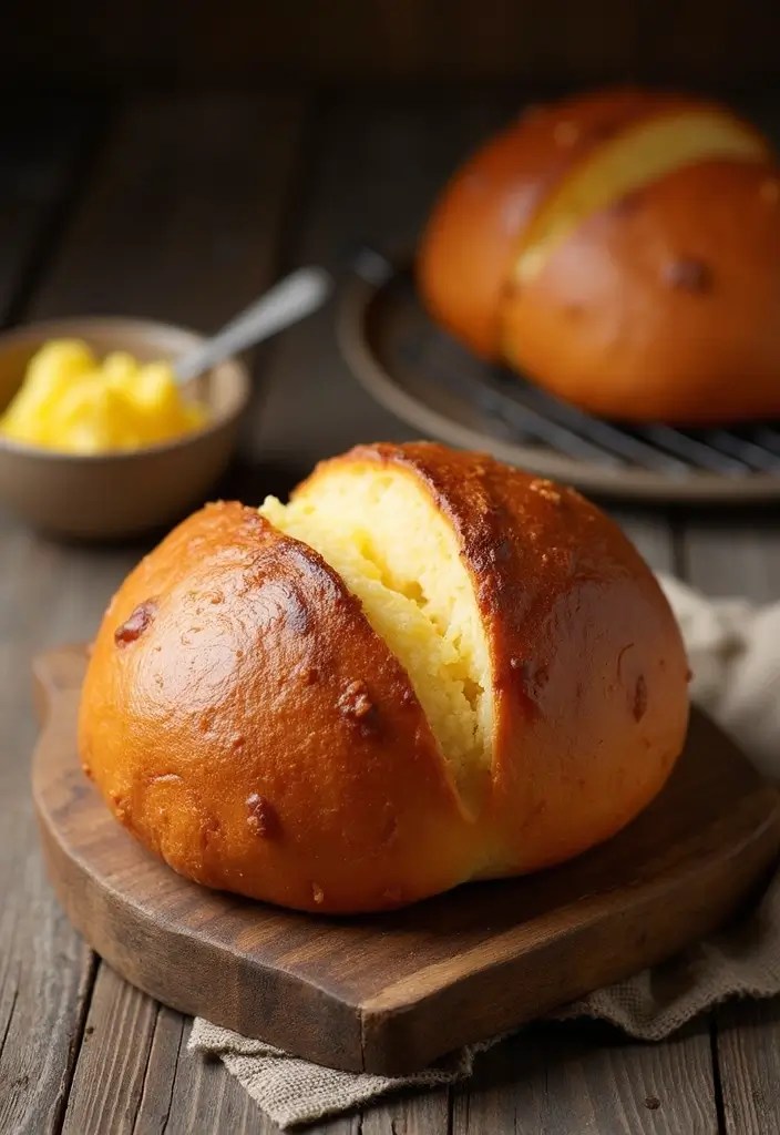 Medieval Royal Feast Bread Styled with Historical Props: A Culinary Journey Through Time! - 8. Sweet Brioche: A Decadent Treat
