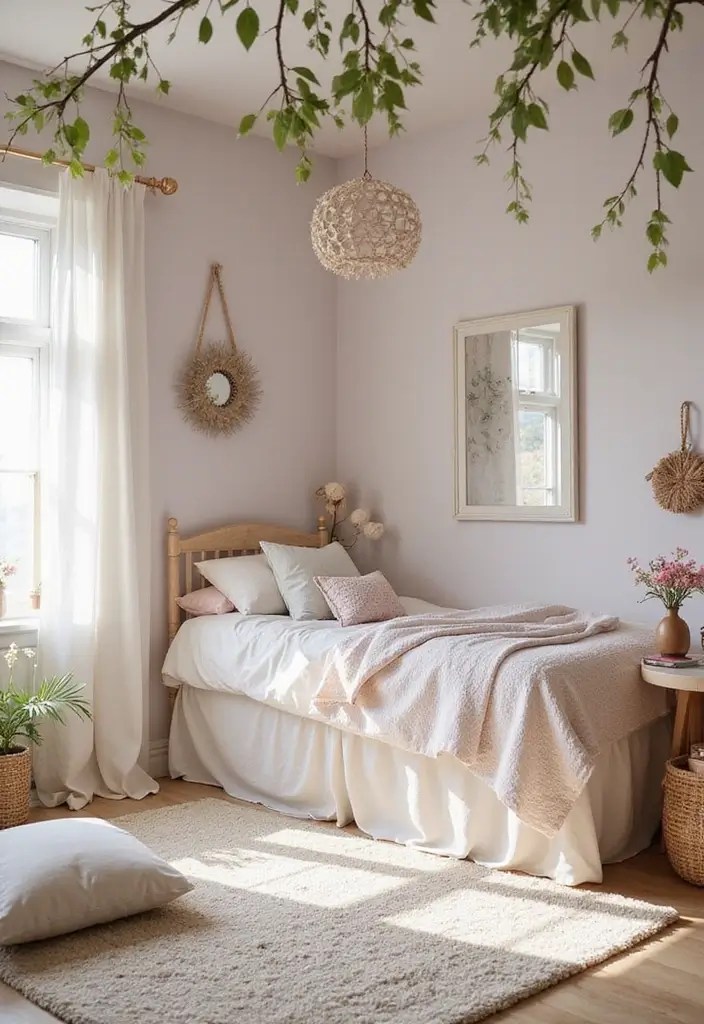Step Into a Dream: 15 Fantasy Bedrooms That Feel Like Magic - 10. Modern Fairy Garden