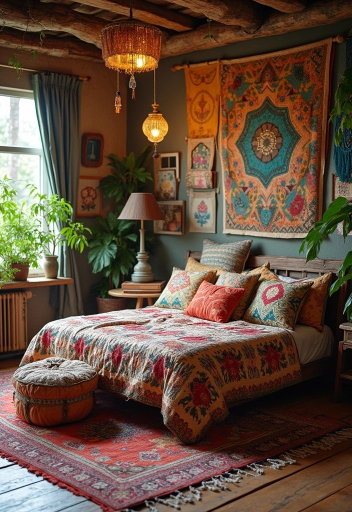 Step Into a Dream: 15 Fantasy Bedrooms That Feel Like Magic - 6. Vintage Boho Charm