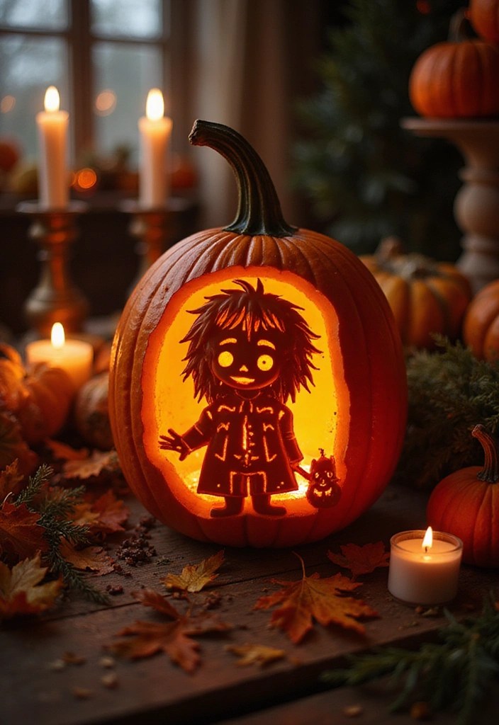 10 Jack-o-Lantern Spectacles Ideas That Will Make Your Halloween Unforgettable! - 7. The Movie Character