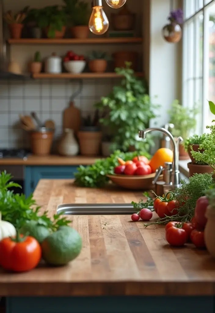 10 Stunning Kitchen Countertop Materials That Will Instantly Elevate Your Space! - 3. Rustic Butcher Block
