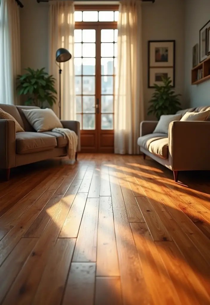 12 Stunning Flooring Ideas: From Epoxy Metallic to Cozy Hardwood Designs - 2. Cozy Hardwood Charm