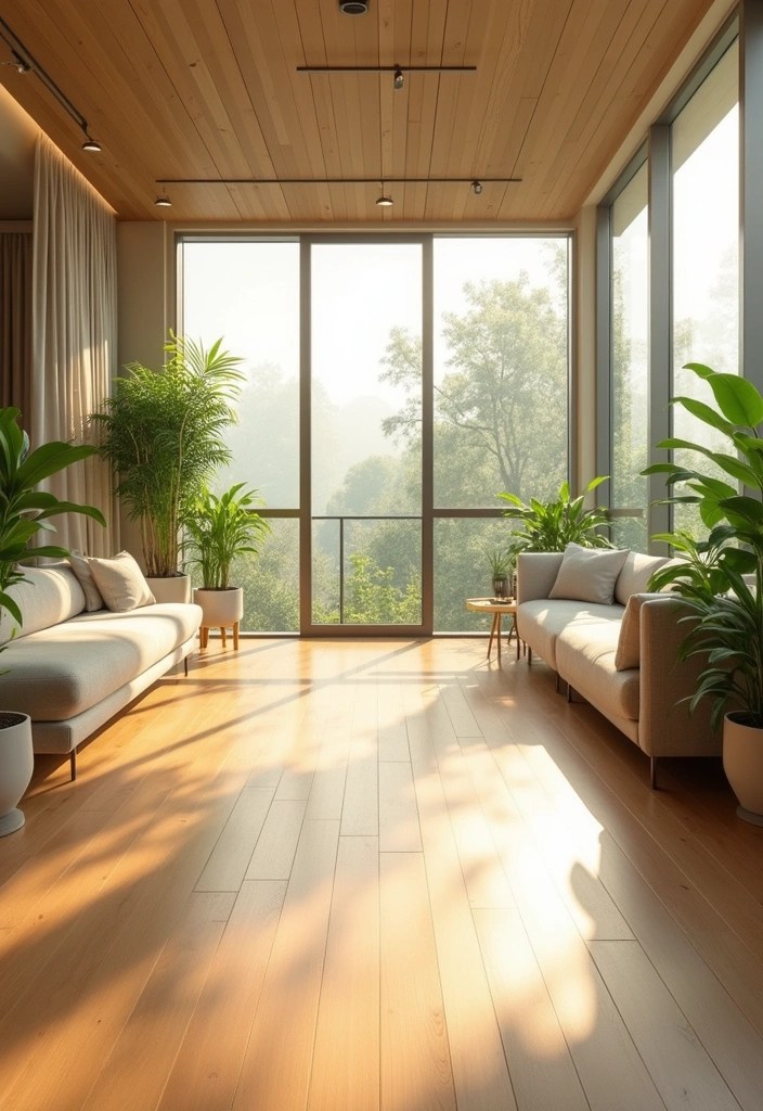 12 Stunning Flooring Ideas: From Epoxy Metallic to Cozy Hardwood Designs - 6. Eco-Friendly Bamboo