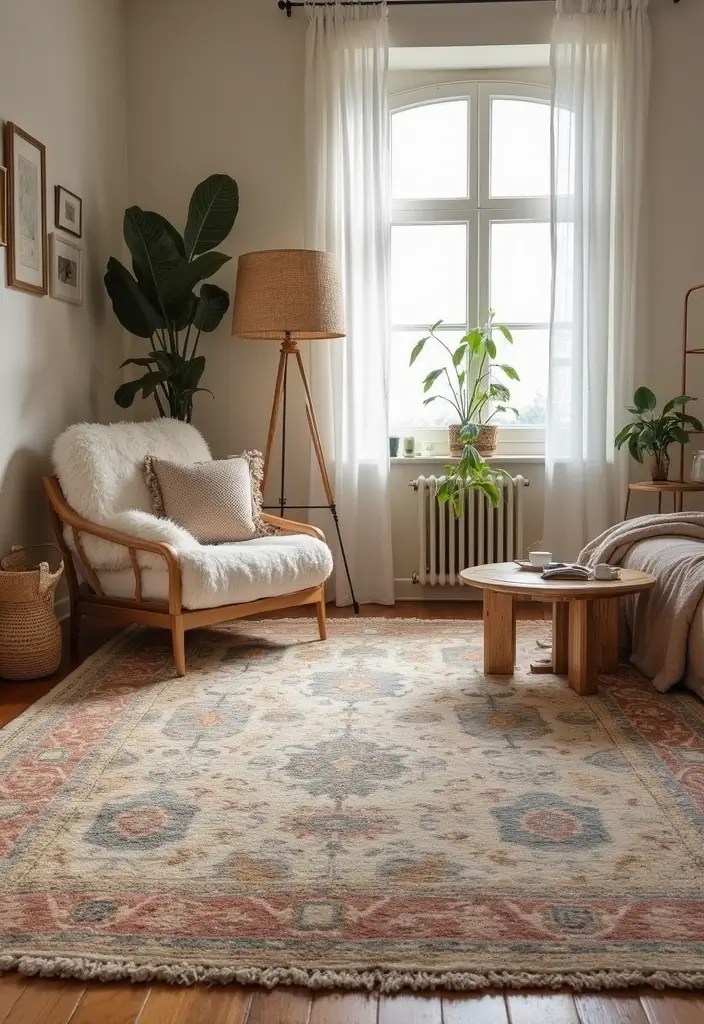 12 Stunning Flooring Ideas: From Epoxy Metallic to Cozy Hardwood Designs - 9. Stylish Rug Layering