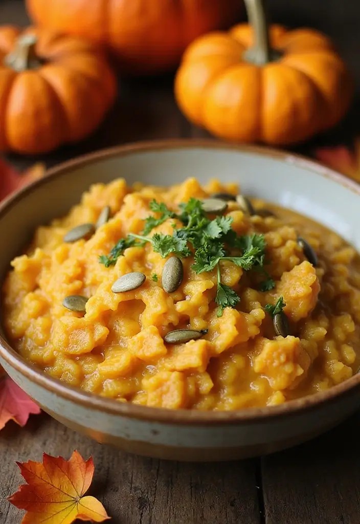 15 Cozy One-Pot Fall Dinners Busy Moms Swear By (You Won't Believe #8!) - 1. Creamy Pumpkin Risotto