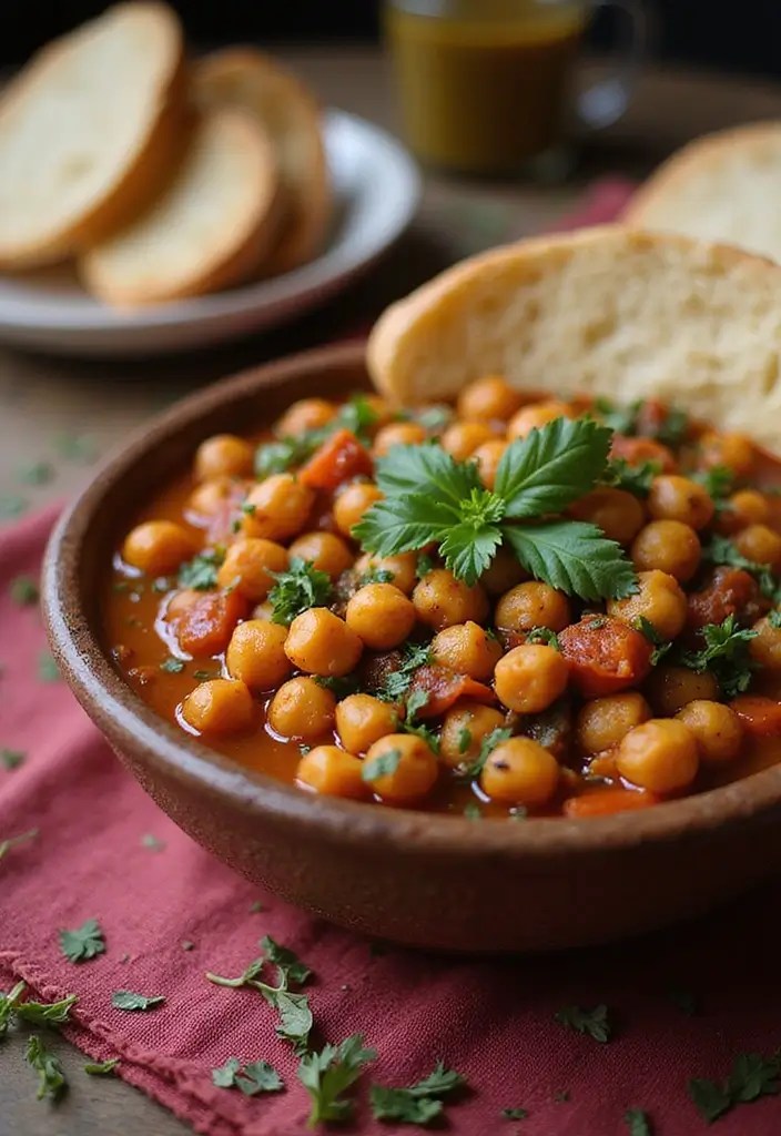 15 Cozy One-Pot Fall Dinners Busy Moms Swear By (You Won't Believe #8!) - 12. Moroccan Chickpea Stew