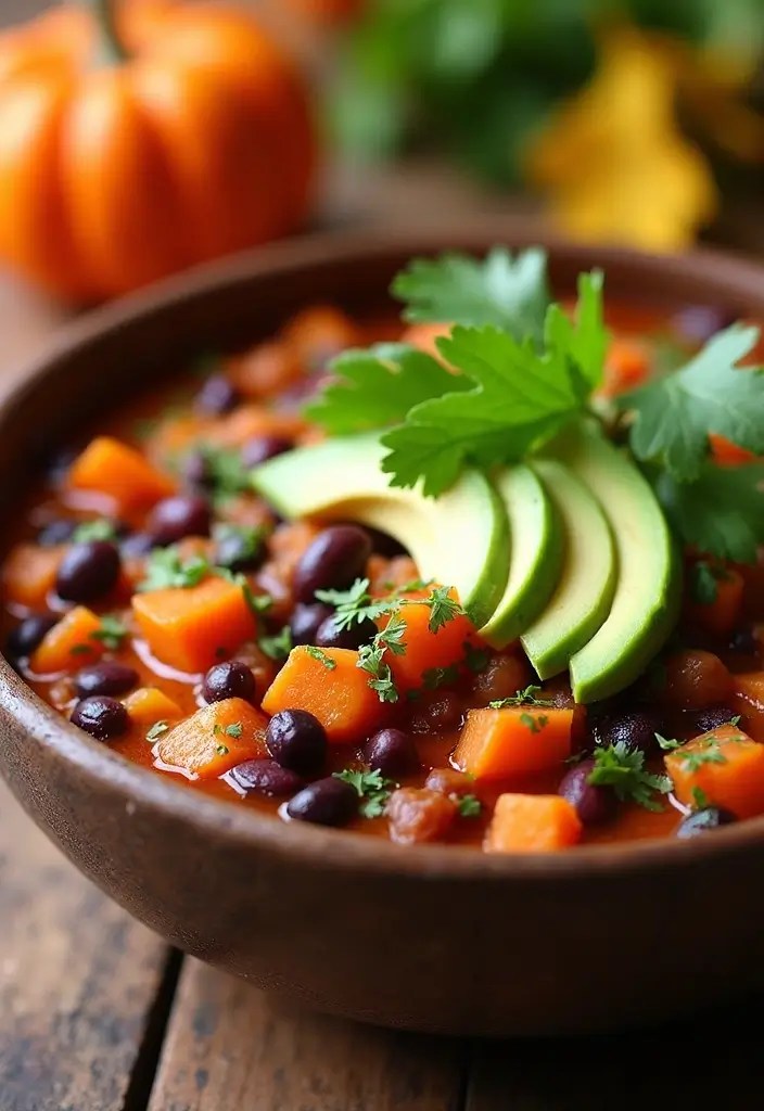 15 Cozy One-Pot Fall Dinners Busy Moms Swear By (You Won't Believe #8!) - 5. Spicy Sweet Potato and Black Bean Chili