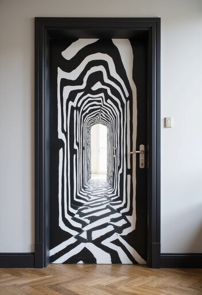 15 Unique Door Murals That Will Make Your Home Stand Out in Style! - 14. Artistic Illusions