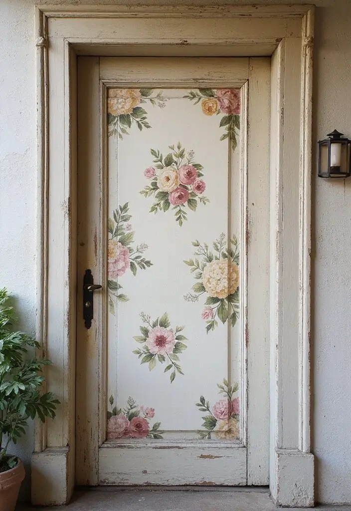 15 Unique Door Murals That Will Make Your Home Stand Out in Style! - 5. Vintage Charm