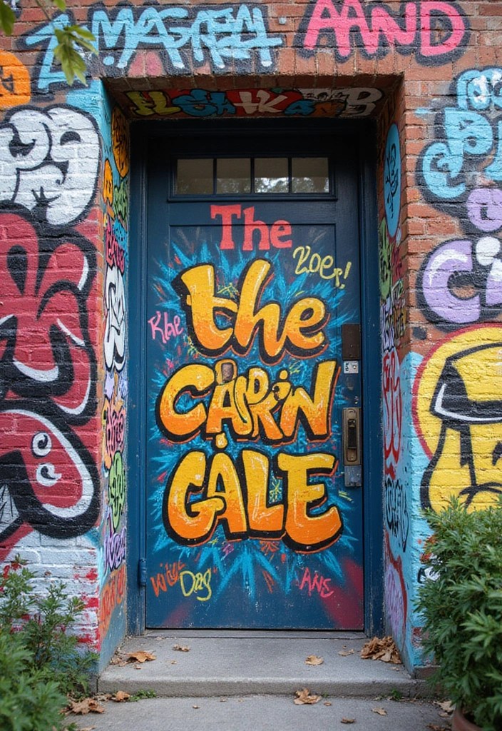 15 Unique Door Murals That Will Make Your Home Stand Out in Style! - 7. Urban Graffiti