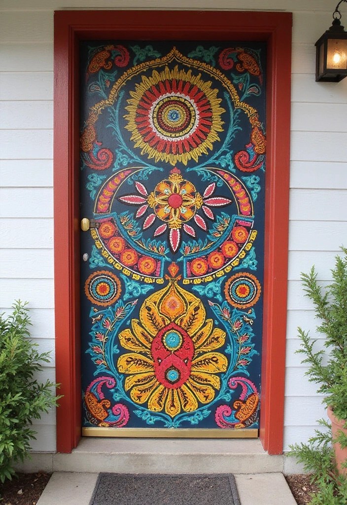 15 Unique Door Murals That Will Make Your Home Stand Out in Style! - 9. Cultural Heritage