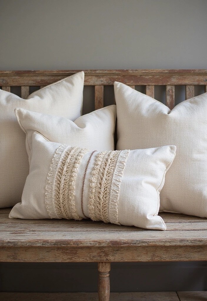 Artisan Textured Pillows: Layered Luxury for Cozy Home Interiors - 1. Embrace Natural Textiles