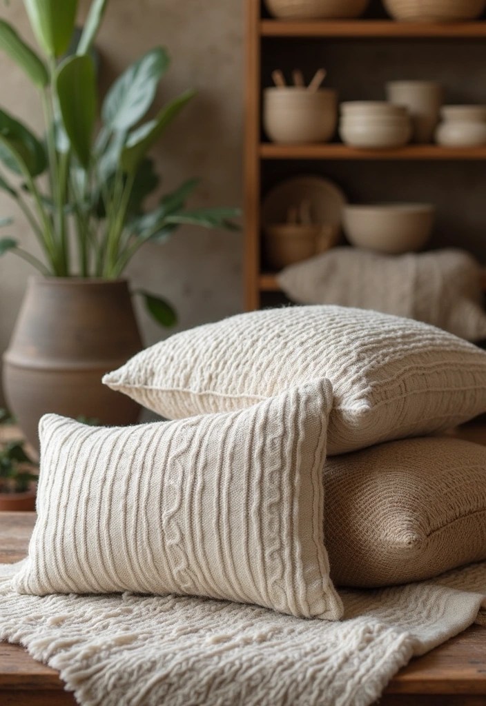 Artisan Textured Pillows: Layered Luxury for Cozy Home Interiors - 10. Sustainability Matters