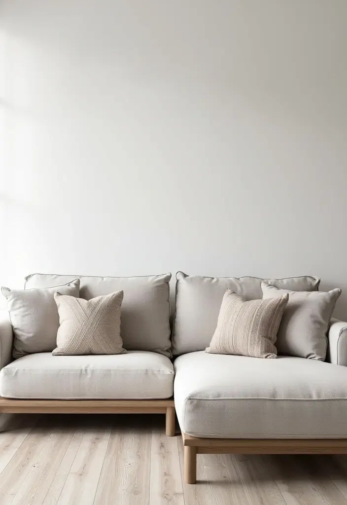 Artisan Textured Pillows: Layered Luxury for Cozy Home Interiors - 8. Minimalist Aesthetics