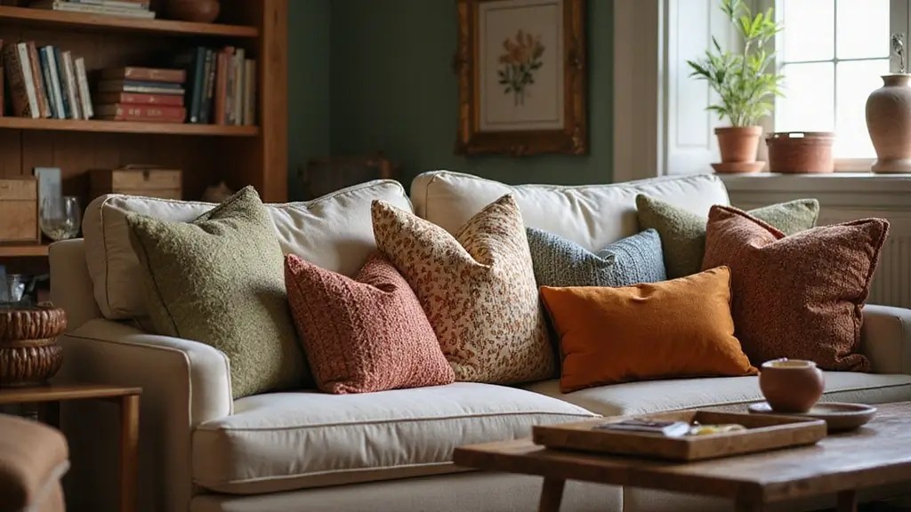 Artisan Textured Pillows: Layered Luxury for Cozy Home Interiors